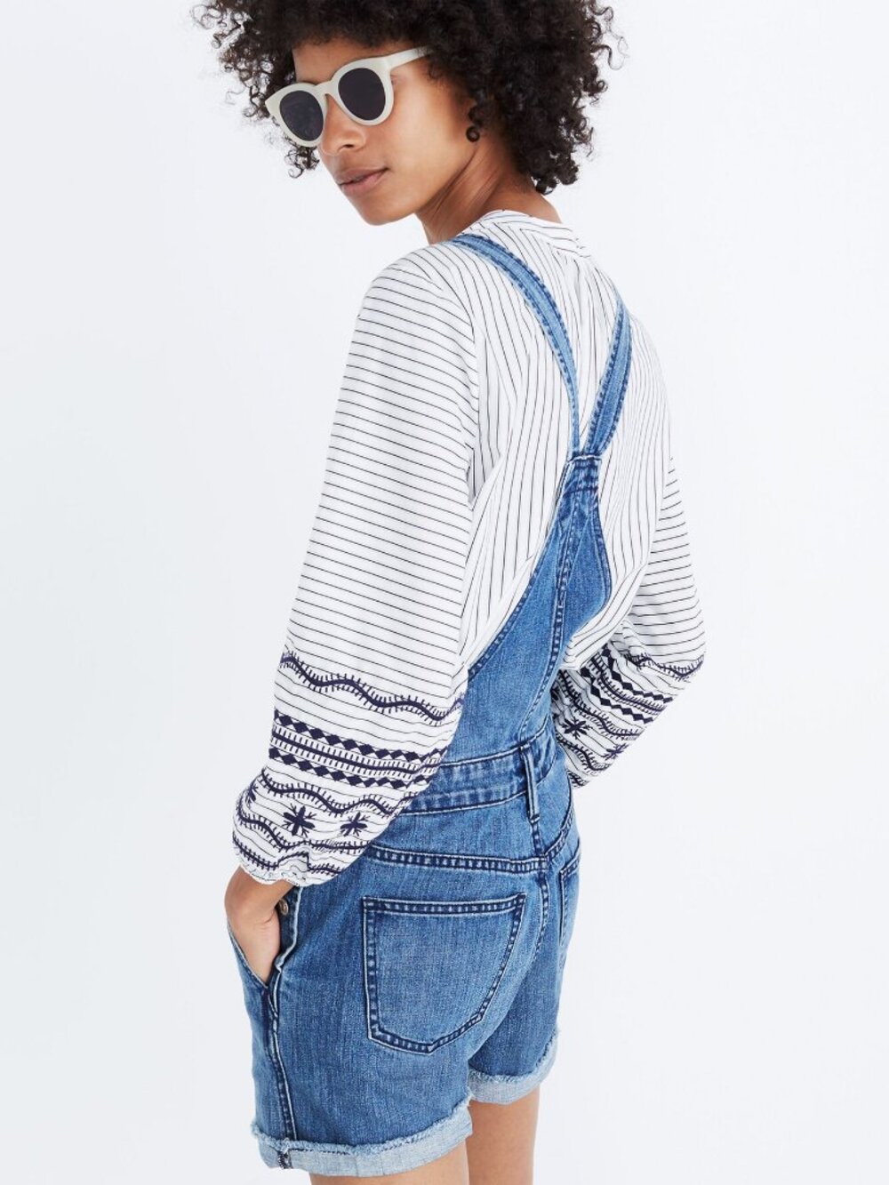 Madewell Adirondack Short Overalls XS Dawkins Wash